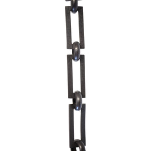 Chain BR18-U Greek Key Chandelier Chain with Unwelded Brass links and Round Joining links, Antique Brass