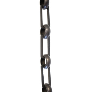 Chain BR19-U Rectangle Chandelier Chain with Unwelded Brass links and Round Joining links, Antique Brass