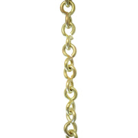 Chain BR20-U Loop Lightweight Chandelier Chain with Unwelded Brass links, Antique Brass