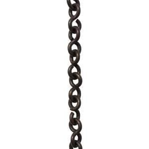 Chain BR20-U Loop Lightweight Chandelier Chain with Unwelded Brass links, Antique Brass