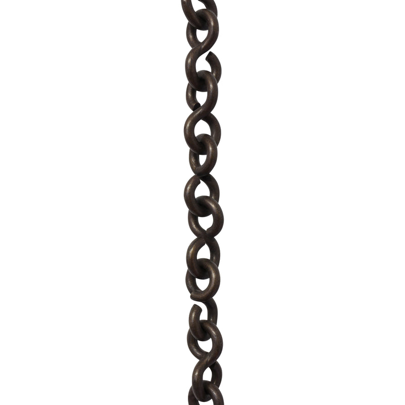 Chain BR20-U Loop Lightweight Chandelier Chain with Unwelded Brass links, Antique Brass