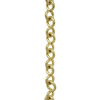 Chain BR20-U Loop, Lightweight Chandelier Chain with Unwelded Brass links, Antique Brass