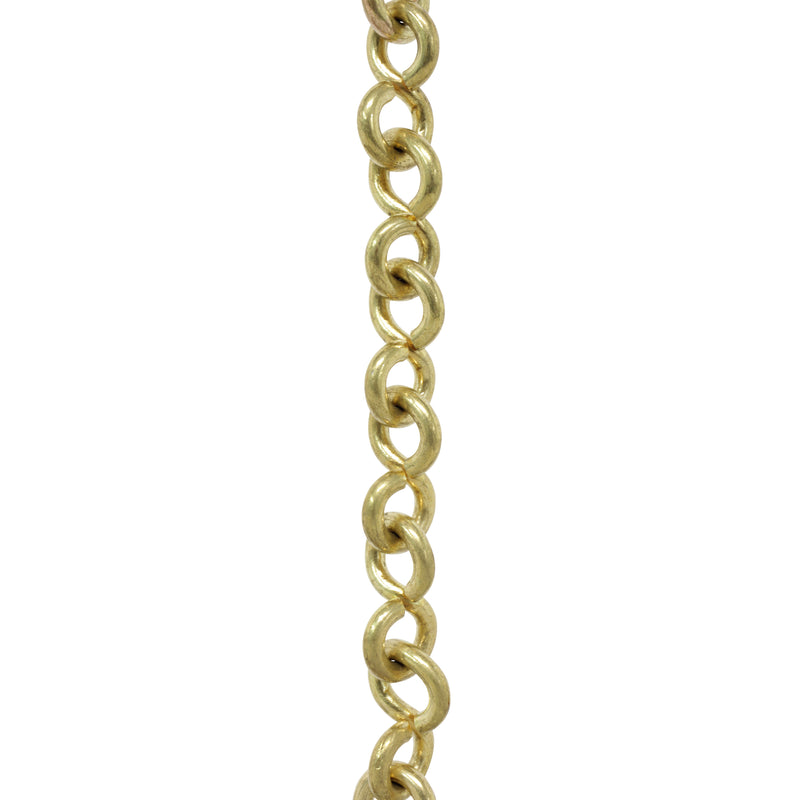 Chain BR20-U Loop Lightweight Chandelier Chain with Unwelded Brass links, Antique Brass
