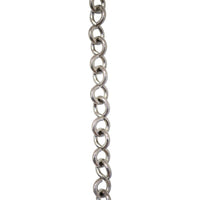 Chain BR20-U Loop, Lightweight Chandelier Chain with Unwelded Brass links, Antique Brass