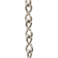 Chain BR20-U Loop, Lightweight Chandelier Chain with Unwelded Brass links, Antique Brass