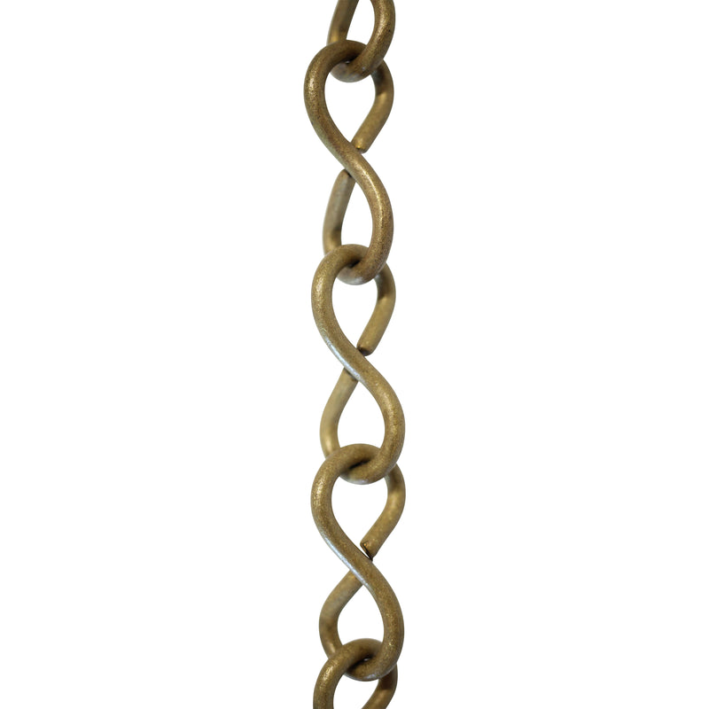 Chain BR20-U Loop Lightweight Chandelier Chain with Unwelded Brass links, Antique Brass