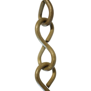 Chain BR20-U Loop Lightweight Chandelier Chain with Unwelded Brass links, Antique Brass