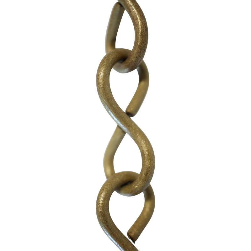 Chain BR20-U Loop Lightweight Chandelier Chain with Unwelded Brass links, Antique Brass
