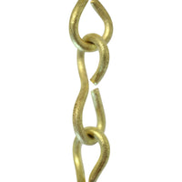 Chain BR20-U Loop Lightweight Chandelier Chain with Unwelded Brass links, Antique Brass