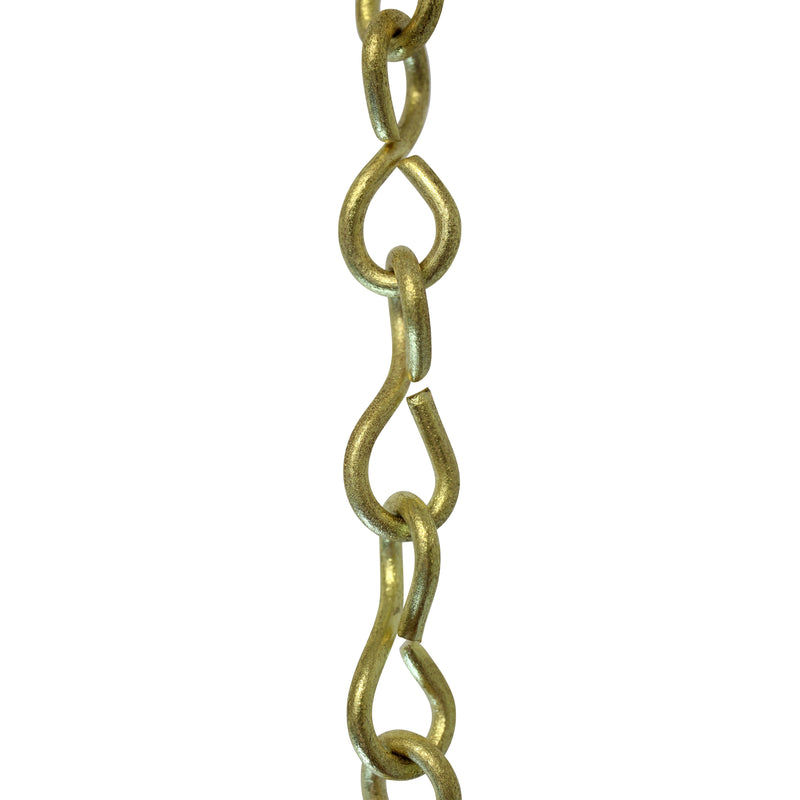 Chain BR20-U Loop Lightweight Chandelier Chain with Unwelded Brass links, Antique Brass