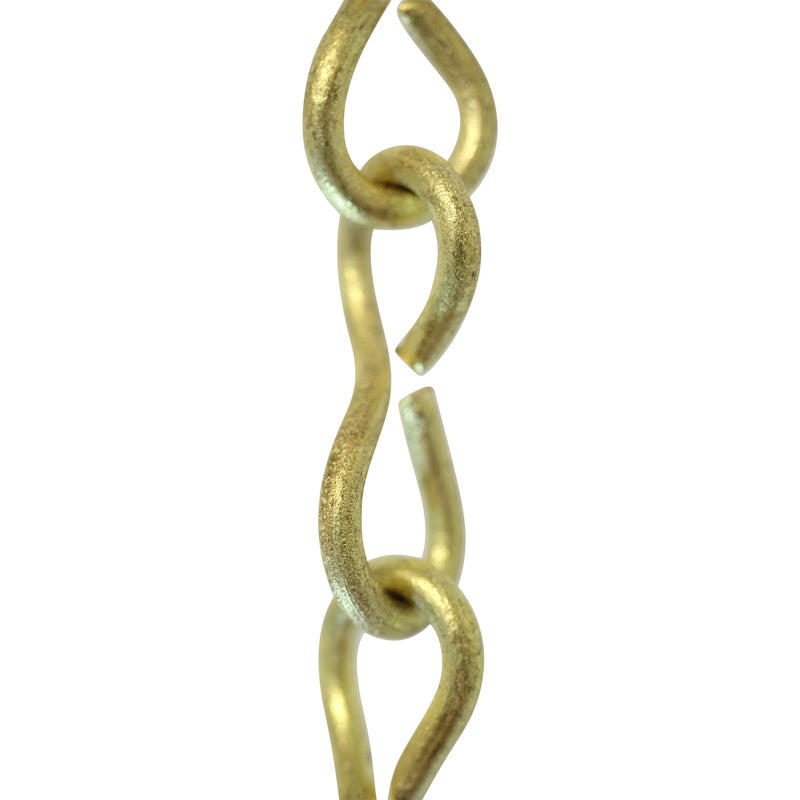 Chain BR20-U Loop Lightweight Chandelier Chain with Unwelded Brass links, Antique Brass