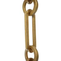 Chain BR21-W Rectangle Chandelier Chain with Welded Brass links and Round Joining links, Antique Brass