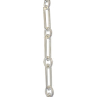 Chain BR21-W Rectangle Chandelier Chain with Welded Brass links and Round Joining links, Antique Brass