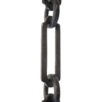 Chain BR21-W Rectangle Chandelier Chain with Welded Brass links and Round Joining links, Antique Brass
