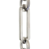 Chain BR21-W Rectangle Chandelier Chain with Welded Brass links and Round Joining links, Antique Brass