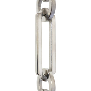 Chain BR21-W Rectangle Chandelier Chain with Welded Brass links and Round Joining links, Antique Brass
