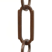 Chain BR21-W Rectangle Chandelier Chain with Welded Brass links and Round Joining links, Antique Brass
