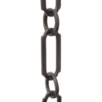 Chain BR21-W Rectangle Chandelier Chain with Welded Brass links and Round Joining links, Antique Brass