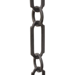 Chain BR21-W Rectangle Chandelier Chain with Welded Brass links and Round Joining links, Antique Brass