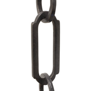 Chain BR21-W Rectangle Chandelier Chain with Welded Brass links and Round Joining links, Antique Brass