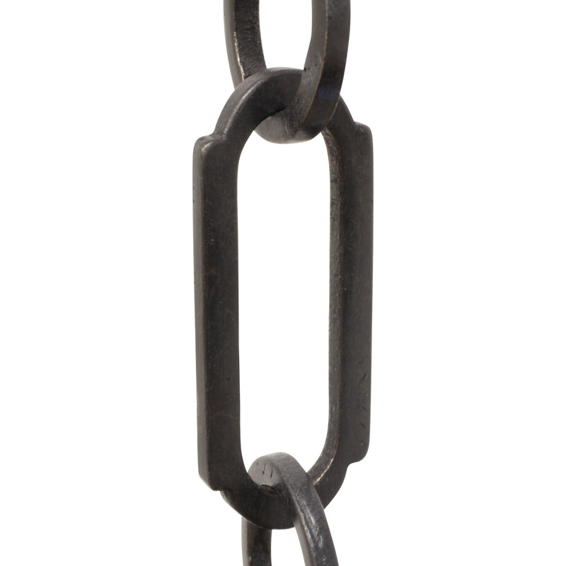 Chain BR21-W Rectangle Chandelier Chain with Welded Brass links and Round Joining links, Antique Brass
