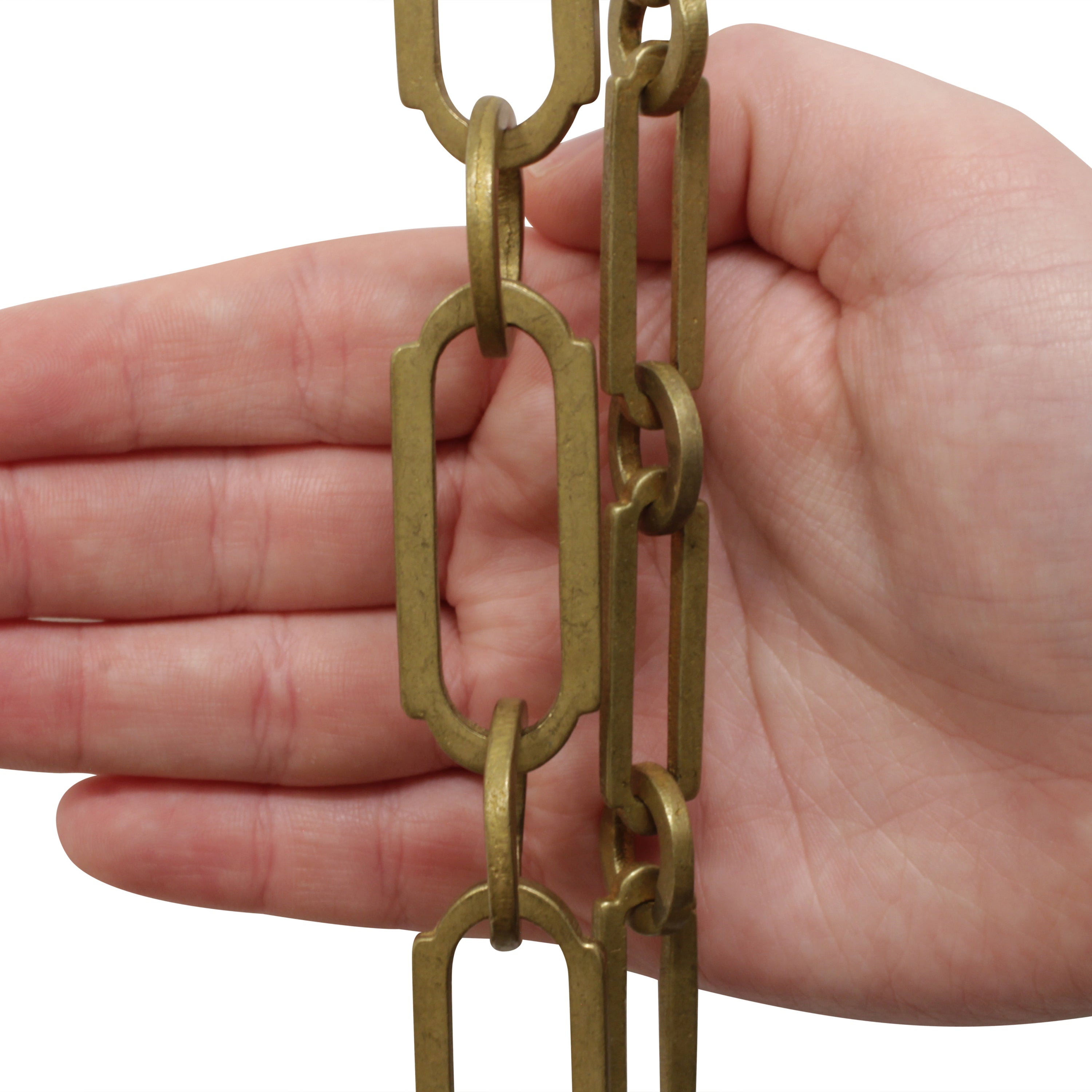 Rectangle Brass Chandelier Chain | RCH Hardware