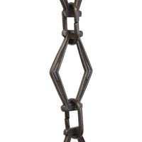 Chain BR22-U Vintage Chandelier Chain with Unwelded Brass links and Oval Joining links, Antique Brass