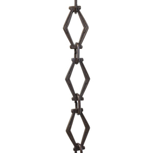 Chain BR22-U Vintage Chandelier Chain with Unwelded Brass links and Oval Joining links, Antique Brass