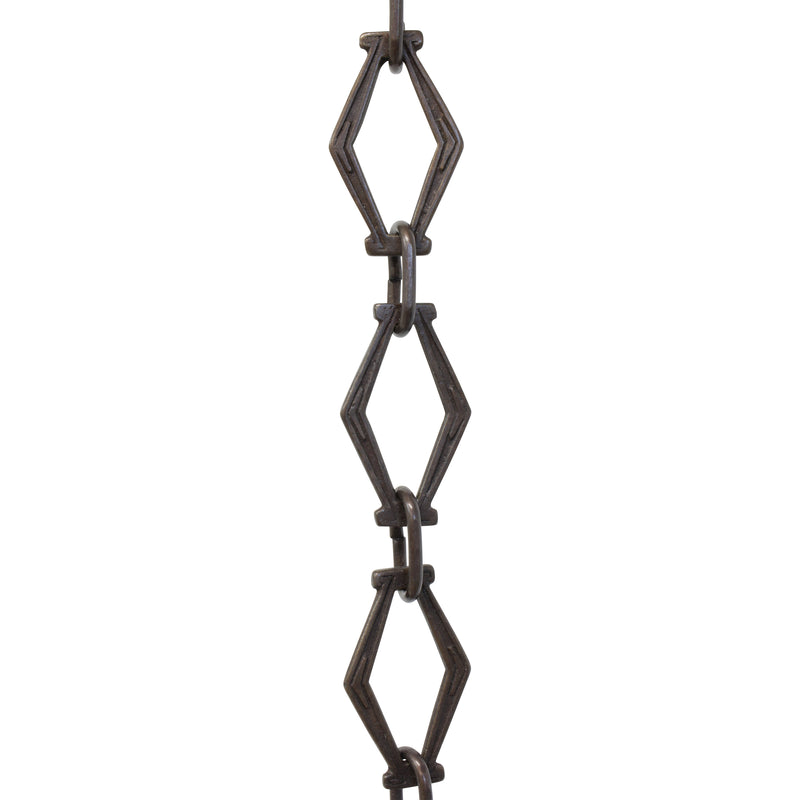 Chain BR22-U Vintage Chandelier Chain with Unwelded Brass links and Oval Joining links, Antique Brass