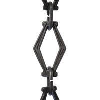 Chain BR22-U Vintage Chandelier Chain with Unwelded Brass links and Oval Joining links, Antique Brass