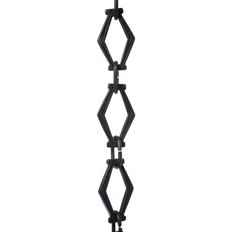 Chain BR22-U Vintage Chandelier Chain with Unwelded Brass links and Oval Joining links, Antique Brass