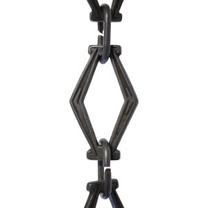 Chain BR22-U Vintage Chandelier Chain with Unwelded Brass links and Oval Joining links, Antique Brass