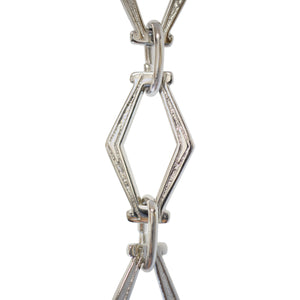 Chain BR22-U Vintage Chandelier Chain with Unwelded Brass links and Oval Joining links, Antique Brass