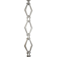 Chain BR22P-U Simple Vintage Chandelier Chain with Unwelded Brass links and Oval Joining links, Antique Brass