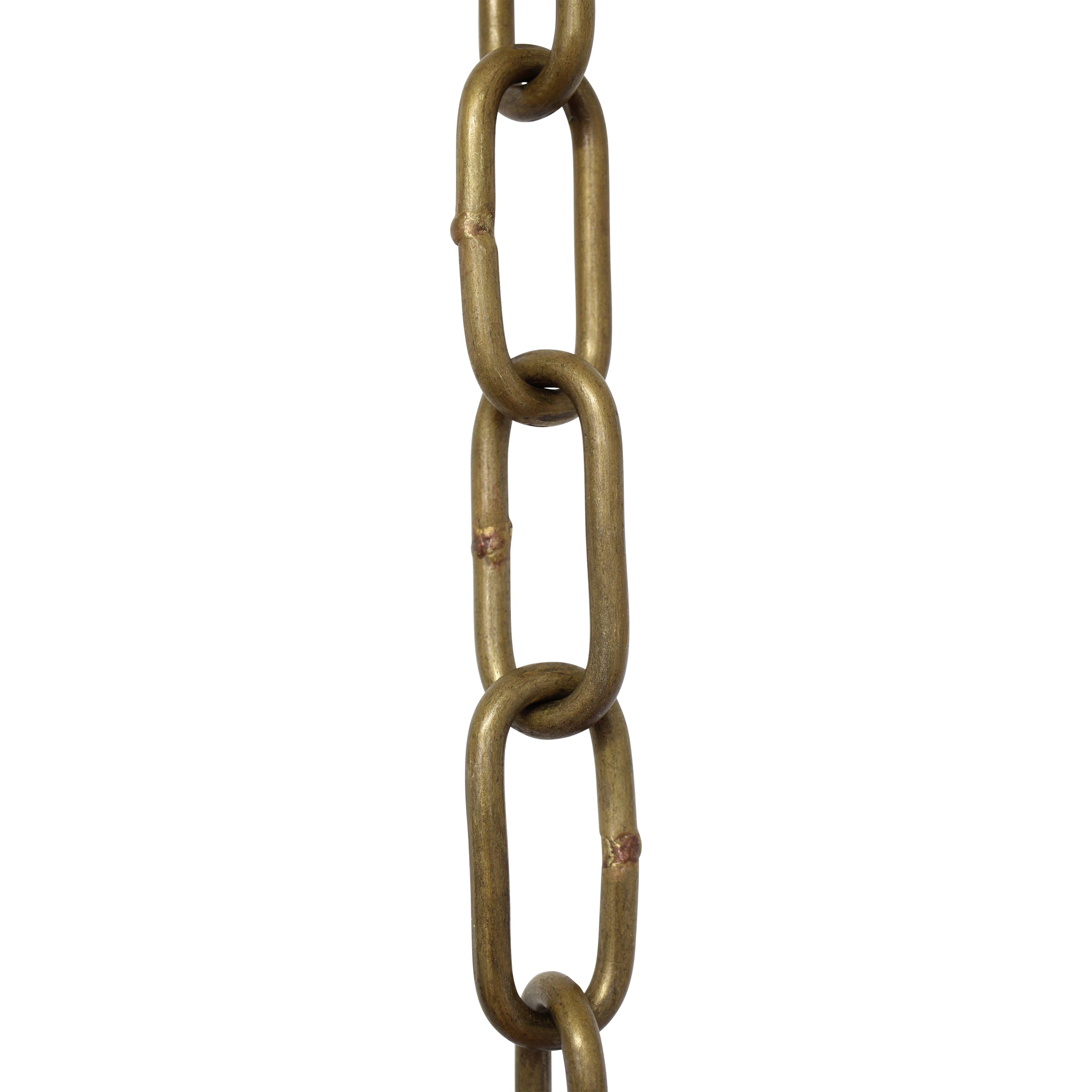 RCH Hardware CH-42-AB | Decorative Solid Brass Chain for Hanging, Lighting  - Small Oval Unwelded Links (1 Foot) (Antique Brass)