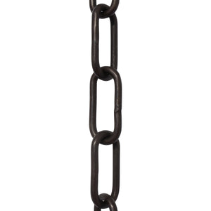Chain BR23-W Standard Link, Coil Chandelier Chain with Rectangle Welded Brass links, Antique Brass