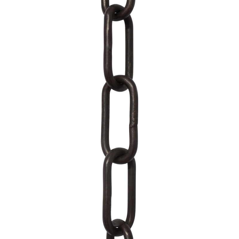 Chain BR23-W Standard Link, Coil Chandelier Chain with Rectangle Welded Brass links, Antique Brass