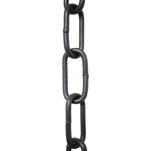 Chain BR23-W Standard Link, Coil Chandelier Chain with Rectangle Welded Brass links, Antique Brass