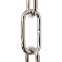 Chain BR23-W Standard Link, Coil Chandelier Chain with Rectangle Welded Brass links, Antique Brass