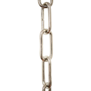 Chain BR23-W Standard Link, Coil Chandelier Chain with Rectangle Welded Brass links, Antique Brass