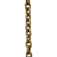 Chain BR25-U Small Round Circle Chandelier Chain with Unwelded Brass links, Antique Brass