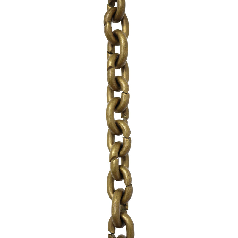 Chain BR25-U Small Round Circle Chandelier Chain with Unwelded Brass links, Antique Brass