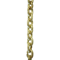 Chain BR25-U Small Round Chandelier Chain with Circle Unwelded Brass links, Antique Brass