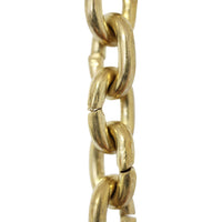 Chain BR25-U Small Round Circle Chandelier Chain with Unwelded Brass links, Antique Brass