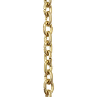 Chain BR25-U Small Round Circle Chandelier Chain with Unwelded Brass links, Antique Brass
