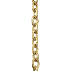 Chain BR25-U Small Round Circle Chandelier Chain with Unwelded Brass links, Antique Brass