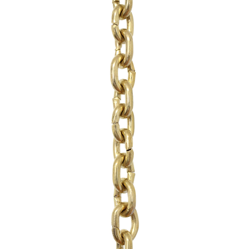 Chain BR25-U Small Round Circle Chandelier Chain with Unwelded Brass links, Antique Brass