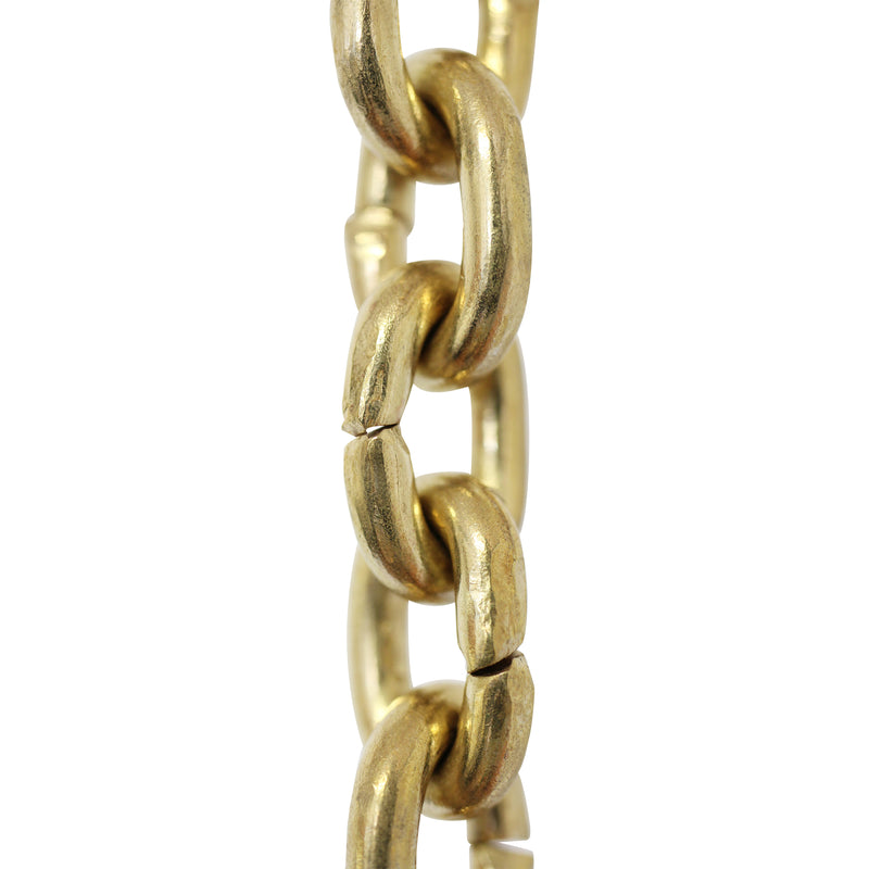 Chain BR25-U Small Round Circle Chandelier Chain with Unwelded Brass links, Antique Brass