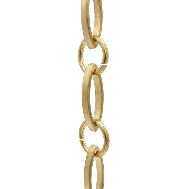 Chain BR26-U Loop Chandelier Chain with Oval Unwelded Brass links and Oval Joining links, Antique Brass