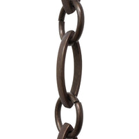 Chain BR26-U Loop Chandelier Chain with Oval Unwelded Brass links and Oval Joining links, Antique Brass